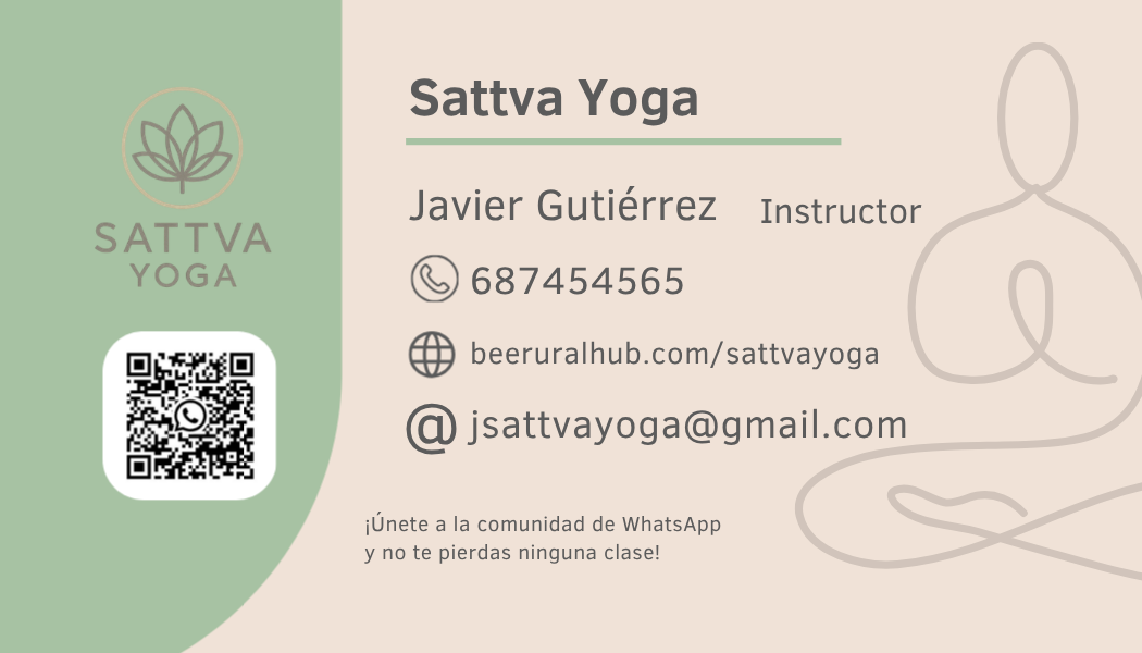 Sattva Yoga — datos de contacto y QR de WhatsApp